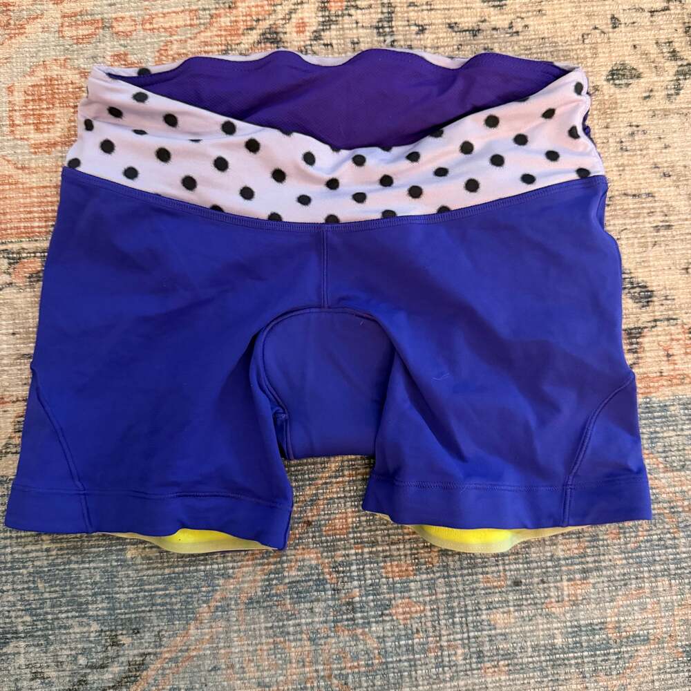 Authentic Lululemon Velo Vixen shorts in a rich Bruised Berry purple with the Hi